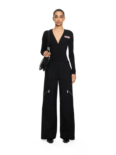 Off-White Heavy Jersey Button-Up Bodysuit | Thumbnail 2 Off-White Heavy Jersey Button-Up Bodysuit | Thumbnail 2