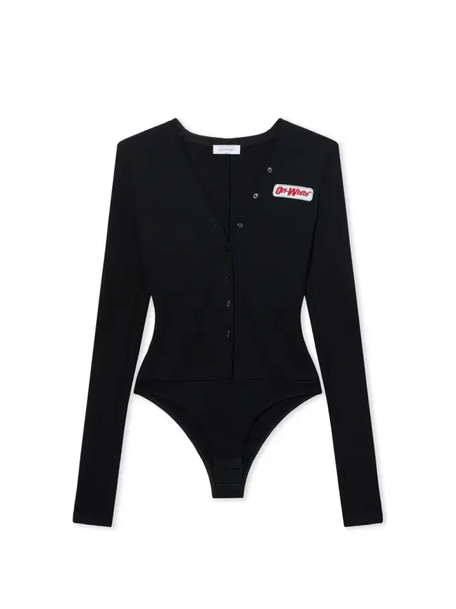 Off-White Heavy Jersey Button-Up Bodysuit