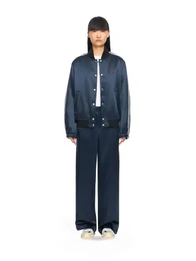 Off-White Satin Wide Pants | Thumbnail 2