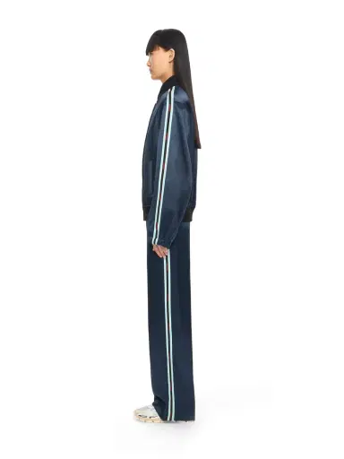 Off-White Satin Wide Pants | Thumbnail 3