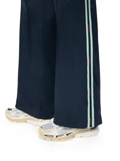 Off-White Satin Wide Pants | Thumbnail 5