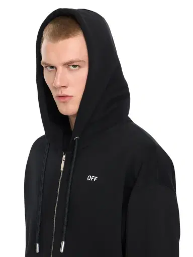 Off-White Graphic Full Zip Hoodie | Thumbnail 5