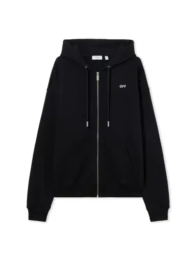 Off-White Graphic Full Zip Hoodie | Thumbnail 1