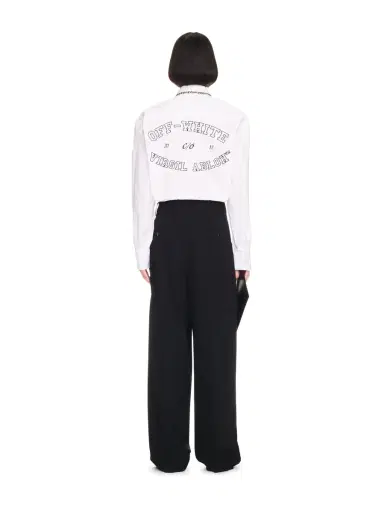 Off-White OW EMB WOOL DARTED PANT | Thumbnail 4