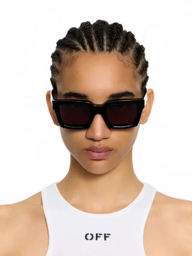 Off-White Clip On Dark Grey Lens Sunglasses