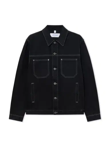 Off-White Half Arrow Denim Skate Jacket | Thumbnail 1 Off-White Half Arrow Denim Skate Jacket | Thumbnail 1