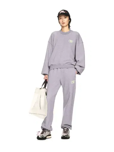 Off-White Gray Embroidered Ow Sweatpants | Thumbnail 2