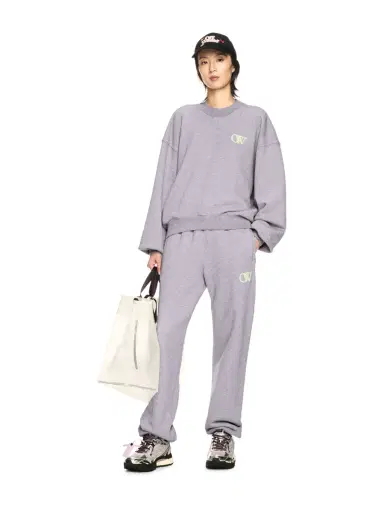 Off-White Gray Embroidered Ow Sweatpants | Thumbnail 3