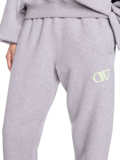 Off-White Gray Embroidered Ow Sweatpants | Thumbnail 6