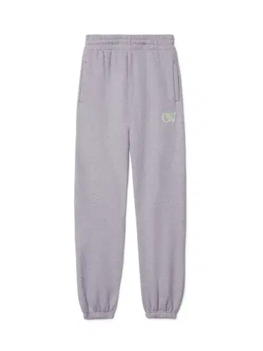 Off-White Gray Embroidered Ow Sweatpants | Thumbnail 1