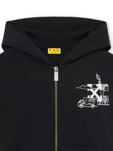 Off-White Graffiti Hoodie Zip Up | Thumbnail 3