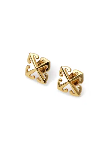 Off-White Mini Arrow Earrings | Thumbnail 3