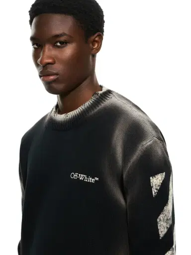 Off-White Diag Corrosion Crewneck Sweater | Thumbnail 5 Off-White Diag Corrosion Crewneck Sweater | Thumbnail 5