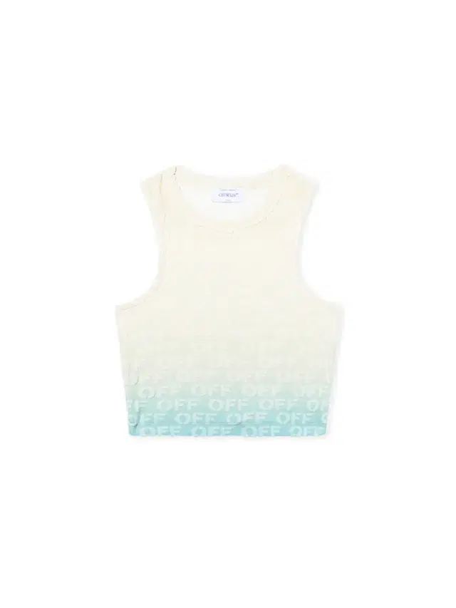 Off-White Terry Gradient Knit Tank Top