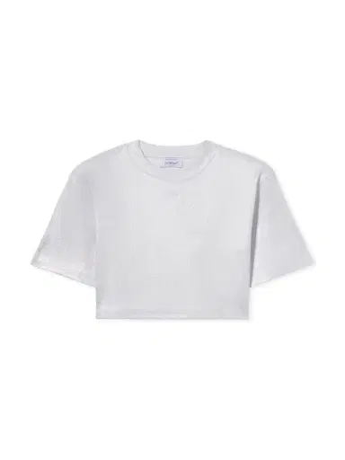Off-White Off Coated Rib Crop T-Shirt | Thumbnail 2