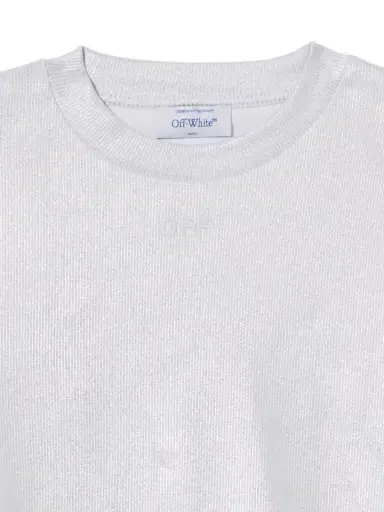 Off-White Off Coated Rib Crop T-Shirt | Thumbnail 3