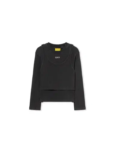 Off-White Stamp Acid Wash Rib Top | Thumbnail 2