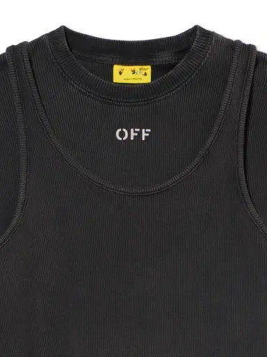 Off-White Stamp Acid Wash Rib Top | Thumbnail 3