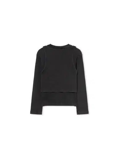 Off-White Stamp Acid Wash Rib Top | Thumbnail 1