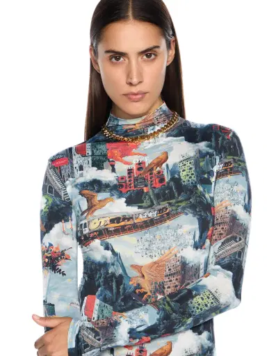 Off-White World Paint Second Skin Mini Dress | Thumbnail 5