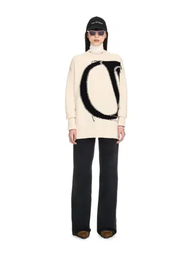 Off-White White Maxi Logo Crewneck | Thumbnail 2