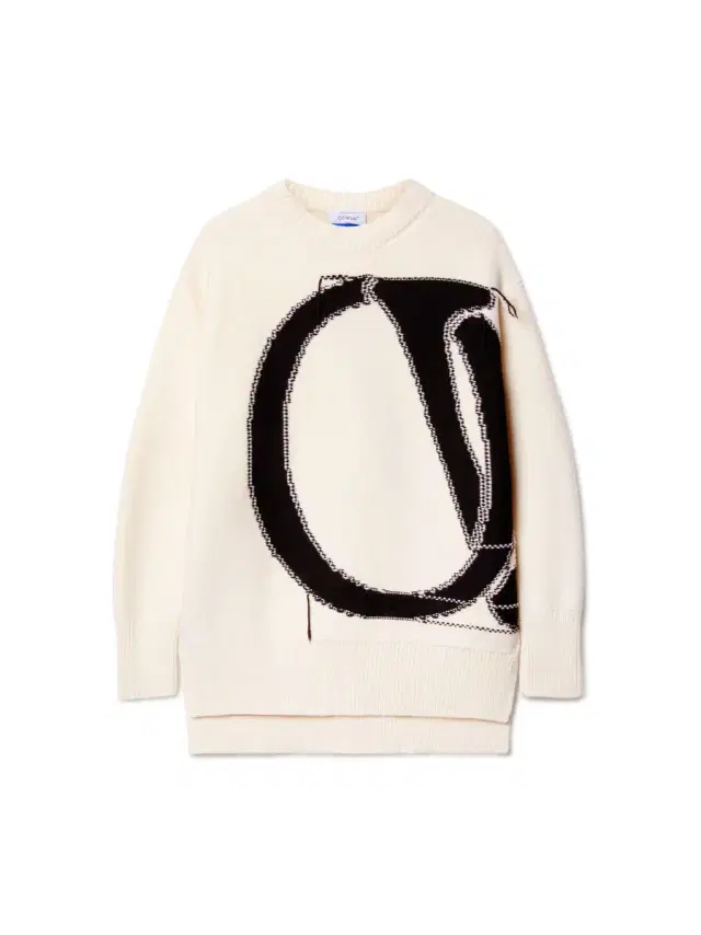 Off-White White Maxi Logo Crewneck