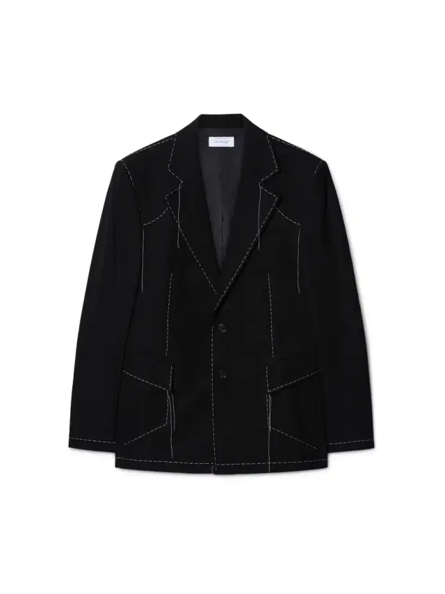 Off-White Black 00 Wool Blazer