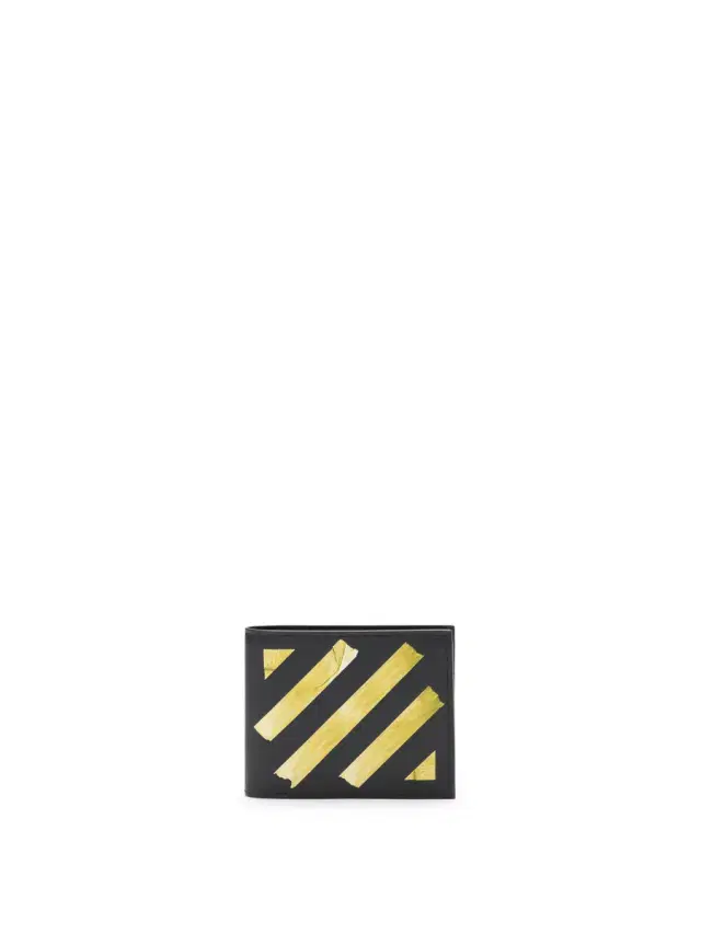 Off-White Diagonal Tape Bifold Wallet