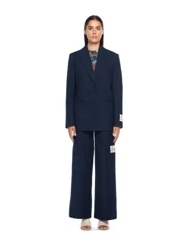 Off-White Gabardine Label Tomboy Blazer | Thumbnail 2 Off-White Gabardine Label Tomboy Blazer | Thumbnail 2