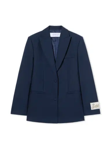 Off-White Gabardine Label Tomboy Blazer | Thumbnail 1 Off-White Gabardine Label Tomboy Blazer | Thumbnail 1