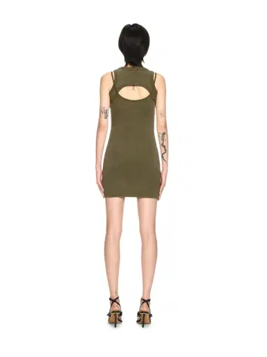 Off-White OFF STAMP RIB CUT OUT DRESS | Thumbnail 4