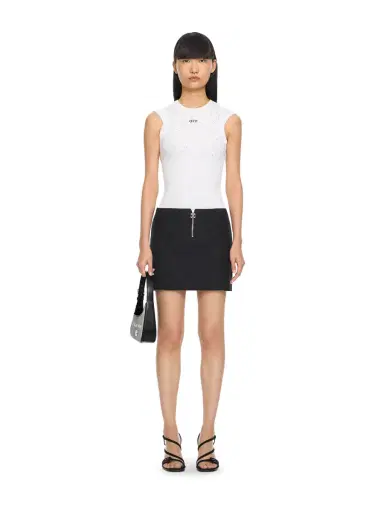 Off-White Zip Up Skirt | Thumbnail 2