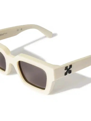 Off-White White/Dark Gray Virgil Sunglasses | Thumbnail 3
