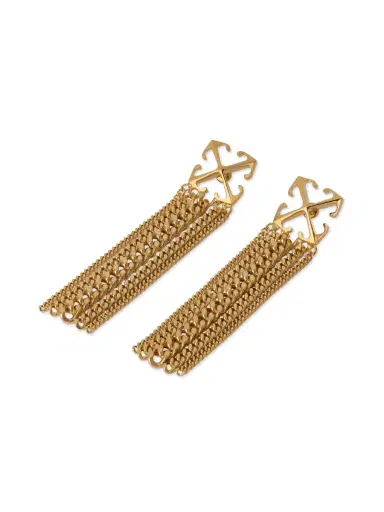 Off-White Arrow Chain Pendant Earrings | Thumbnail 3