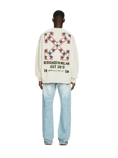 Off-White White Starry Arrow Knit Sweater | Thumbnail 5