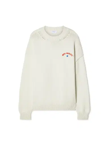 Off-White White Starry Arrow Knit Sweater | Thumbnail 1
