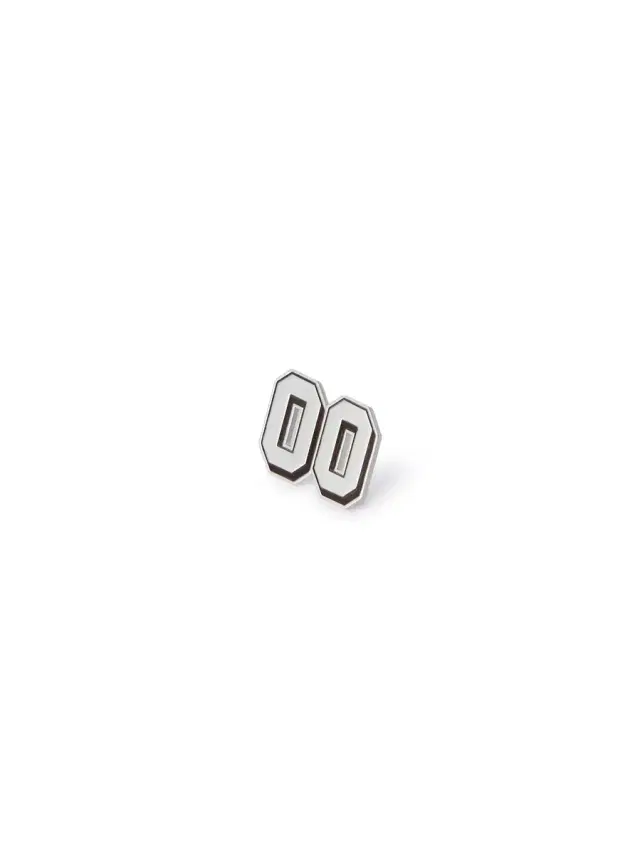 Off-White Silver Zero-Zero Dubrae Charm