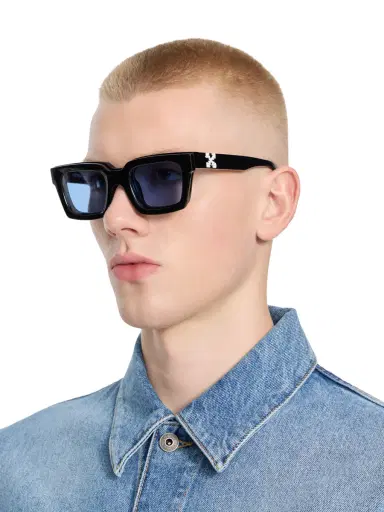 Off-White Clip On Light Blue Lens Sunglasses | Thumbnail 3