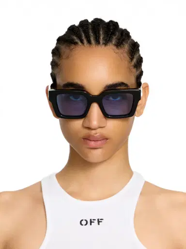 Off-White Clip On Light Blue Lens Sunglasses | Thumbnail 1