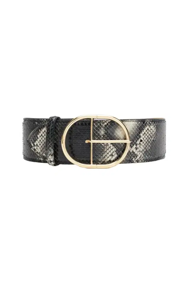 Roberto Cavalli Shaped belt in printed leather
