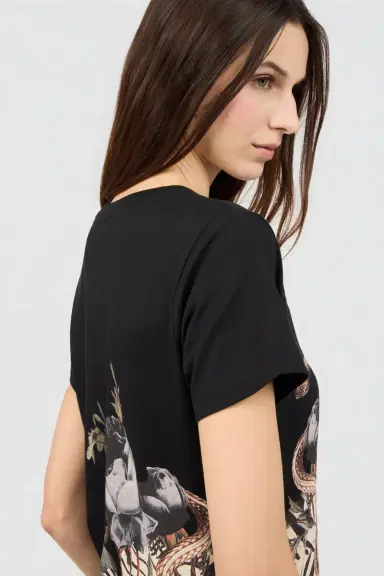 Roberto Cavalli Jewellery Foulard Print T-Shirt | Thumbnail 5 Roberto Cavalli Jewellery Foulard Print T-Shirt | Thumbnail 5