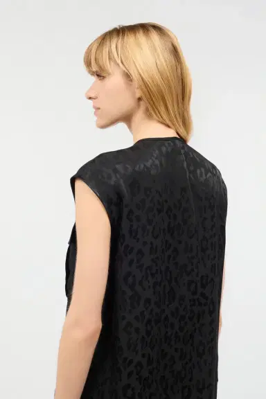 Roberto Cavalli Sleeveless Top With Jaguar Skin Design | Thumbnail 5