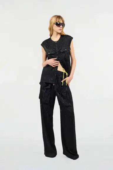 Roberto Cavalli Sleeveless Top With Jaguar Skin Design | Thumbnail 6