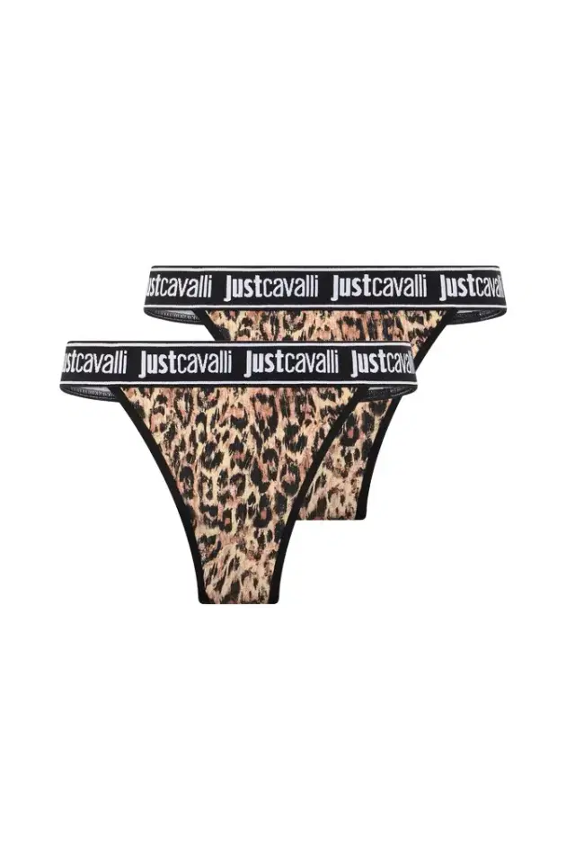 Roberto Cavalli Jaguar Skin Print Panties