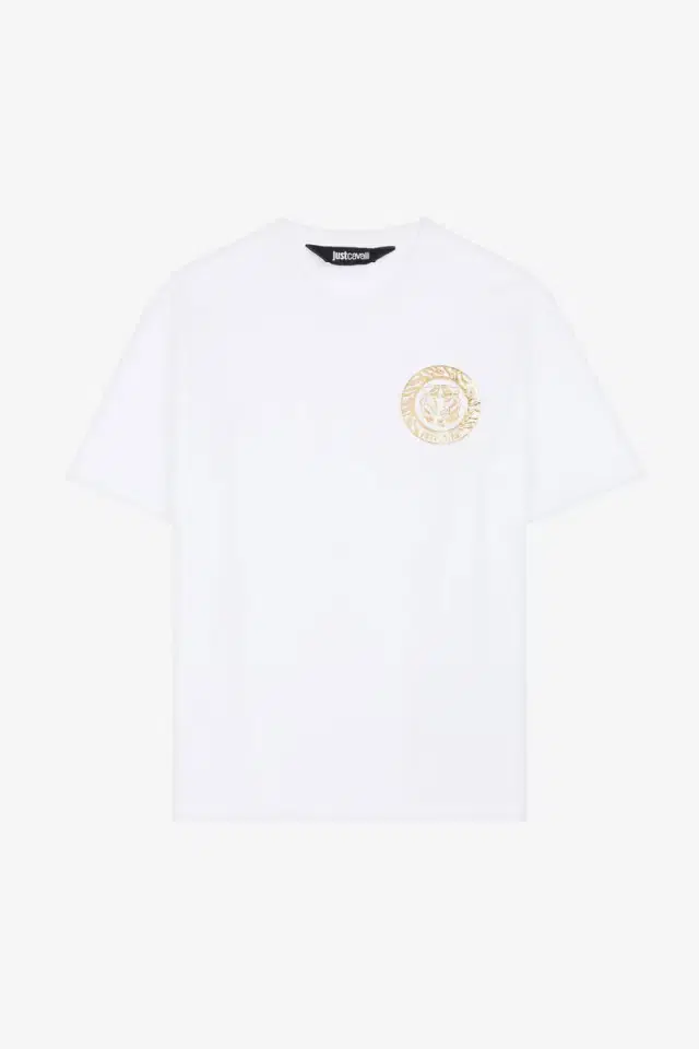 Roberto Cavalli Just Cavalli Logo-Print Cotton T-Shirt