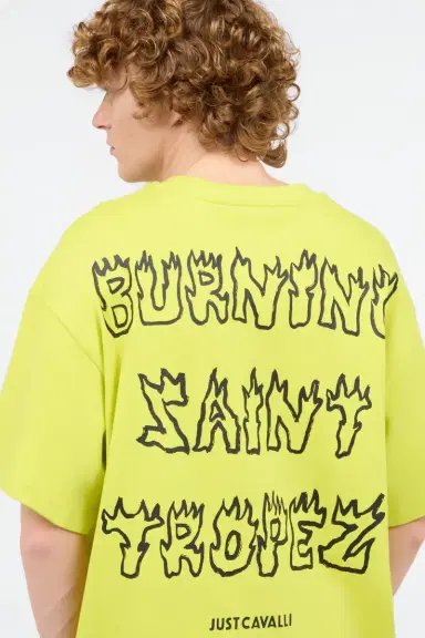 Roberto Cavalli T-Shirt With Flaming Lettering | Thumbnail 5 Roberto Cavalli T-Shirt With Flaming Lettering | Thumbnail 5