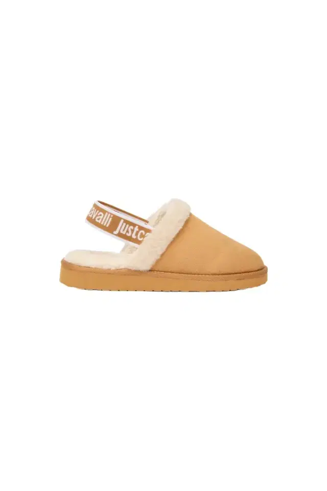 Roberto Cavalli Beige Comfy Style Sabot Shoes