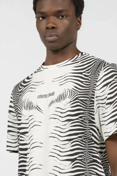 Roberto Cavalli Zebra Print T-Shirt | Thumbnail 4 Roberto Cavalli Zebra Print T-Shirt | Thumbnail 4