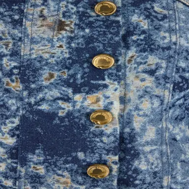 Roberto Cavalli Denim Jacket With Discoloration | Thumbnail 4