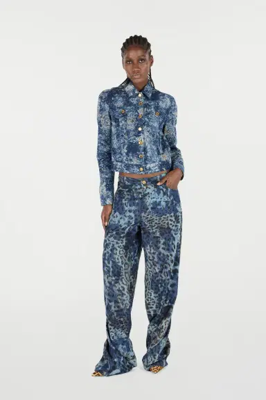 Roberto Cavalli Denim Jacket With Discoloration | Thumbnail 7